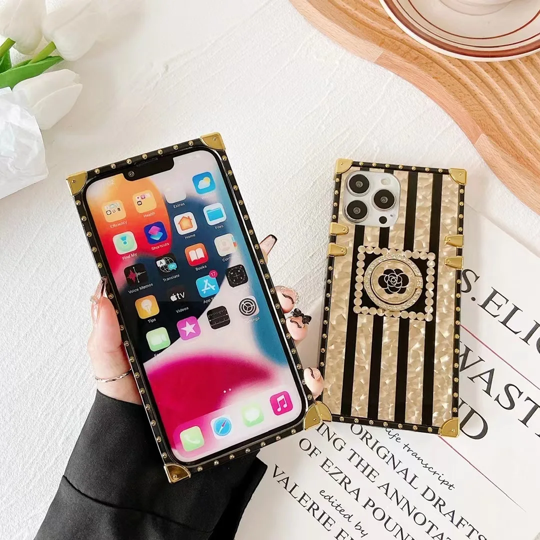 Coque GOINGOO iPhone 14 Pro Max – TPU Souple Doré, Antichoc, Design Sport avec Anneau