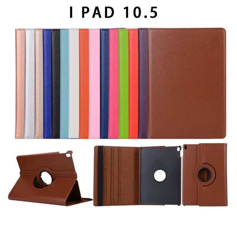 Étui Cuir PU Litchi 360° Anti-Choc pour iPad Mini 1/2/3/4/5/6 – Coloré et Élégant