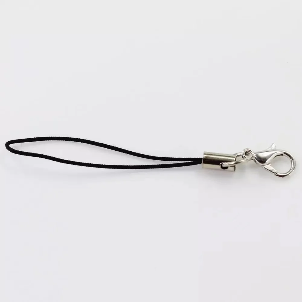 Lot 100 Lanières Nylon Noir Fermoir Mousqueton – Porte-clés, Téléphone & Sac | goingoo 7,5cm