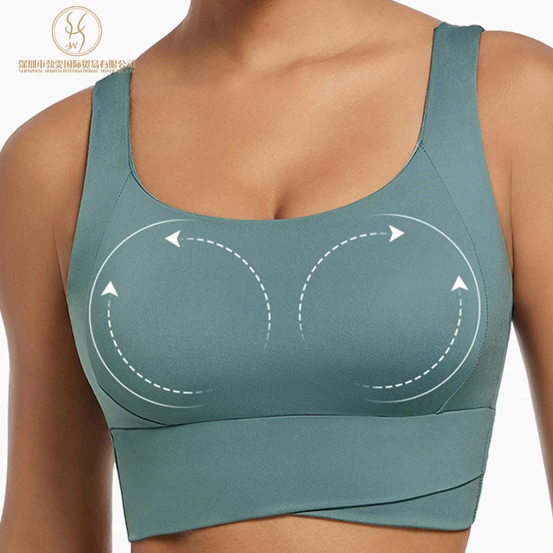 Soutien-gorge de sport push-up respirant pour femme – Coussin intégré, taille plus