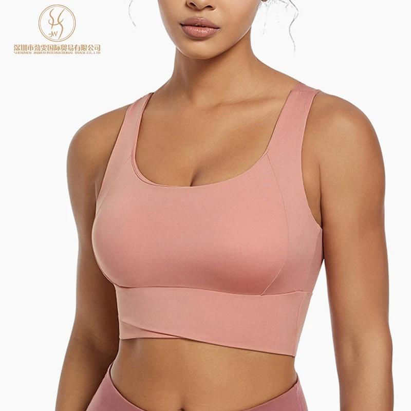 Soutien-gorge de sport push-up respirant pour femme – Coussin intégré, taille plus