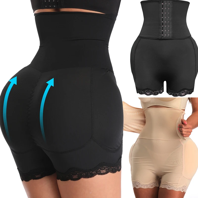Shorts sculptants taille haute avec rembourrage BBL pour les hanches, lingerie colombienne pour femme