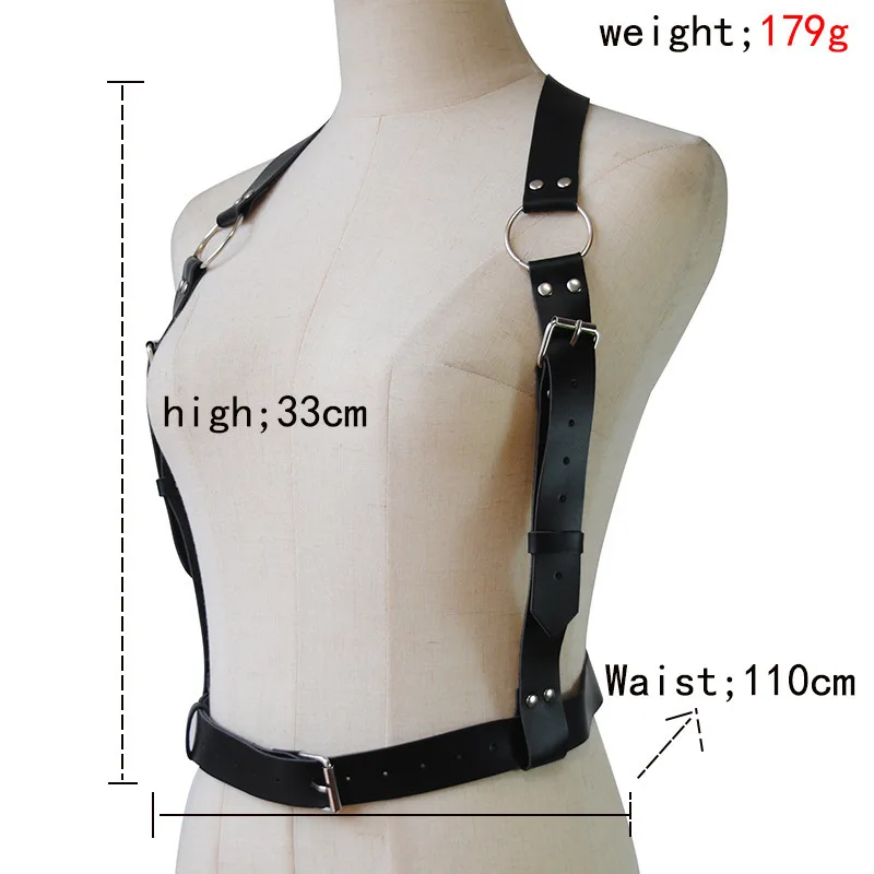 Ceinture Corset Réglable en Cuir Noir – Style Gothique & Soirée pour Femme