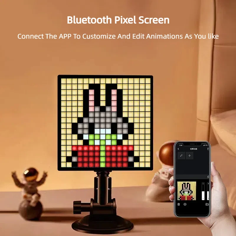 Panneau LED RGB Bluetooth 16x16 Pixels – Affichage Programmable via App Mobile