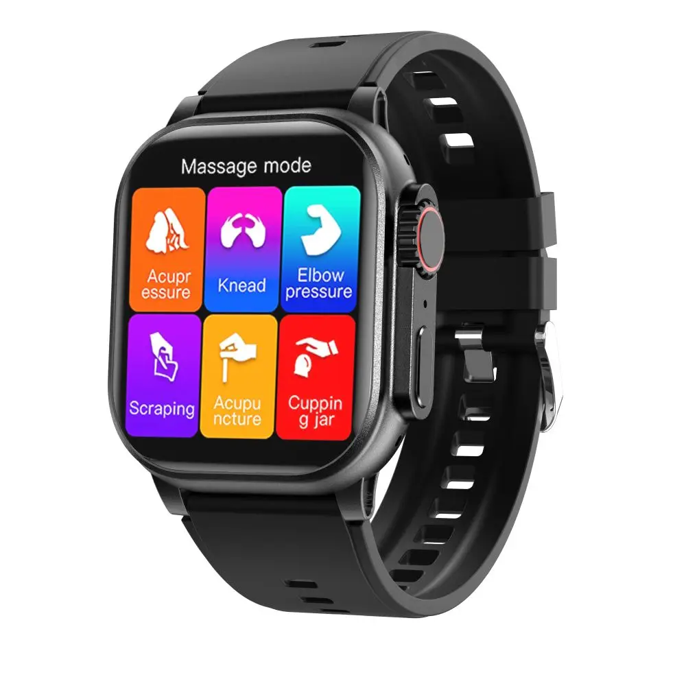 Montre Connectée Robuste IP67 – Massage, Fréquence Cardiaque & SpO2 – Écran TFT 2.09"