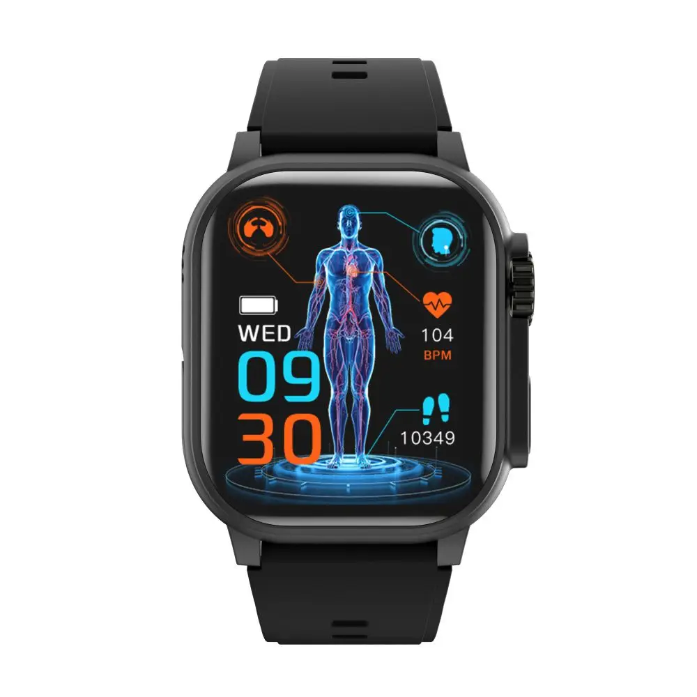 Montre Connectée Robuste IP67 – Massage, Fréquence Cardiaque & SpO2 – Écran TFT 2.09"