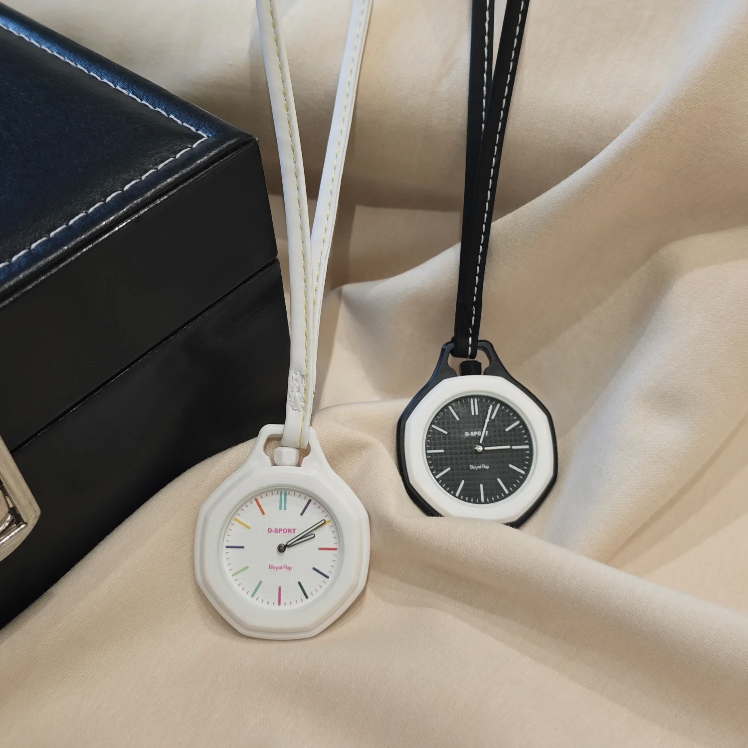 Montre à quartz personnalisable avec logo – Design luxe vintage, bracelet cuir, coffret cadeau inclus
