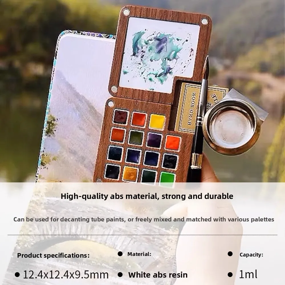 Godets vides aquarelle en plastique blanc – Palettes de recharge pour artistes (0,5 ml à 3,2 ml)