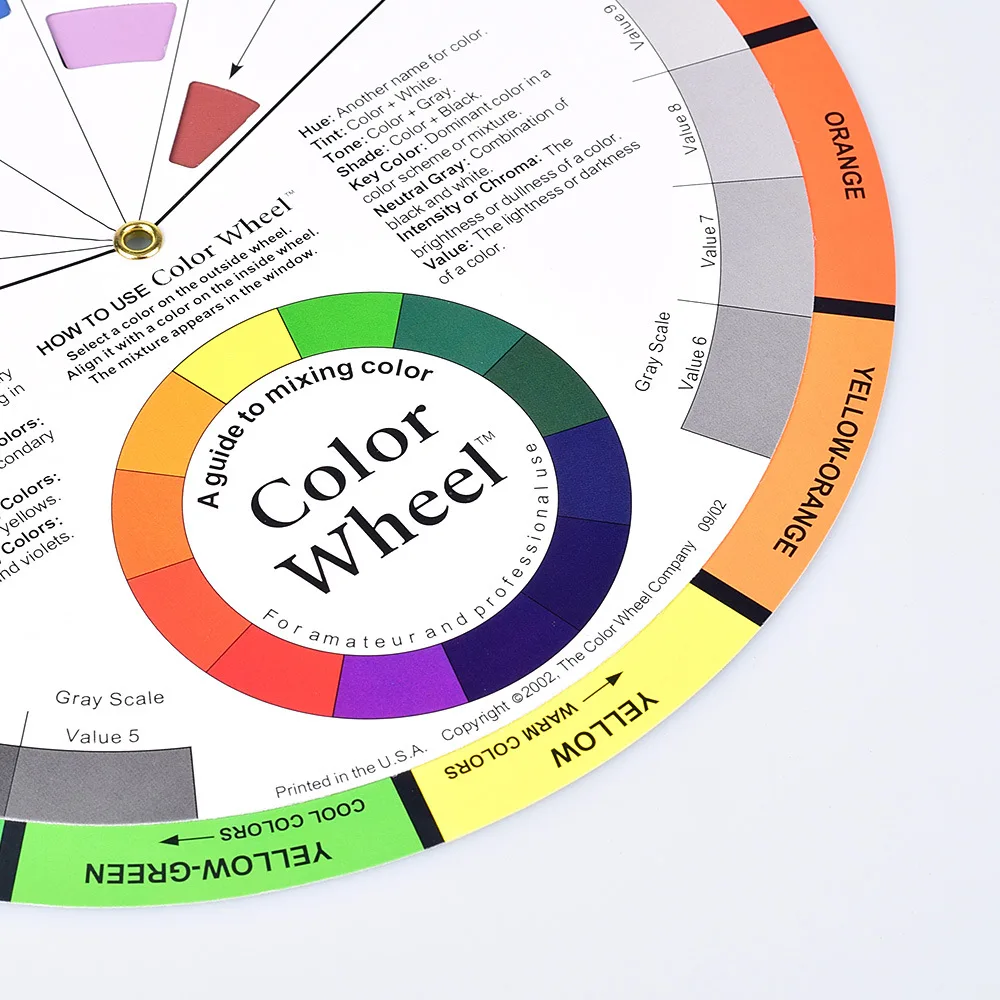 Roue des Couleurs XinyiArt 14cm – Guide de Mélange pour Artistes
