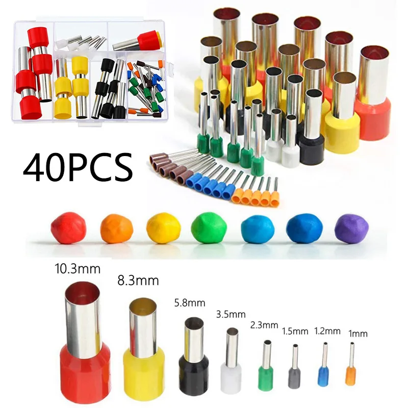 Kit 40 Emporte-Pièces Ronds en Acier Inoxydable pour Argile & Pâte à Modeler