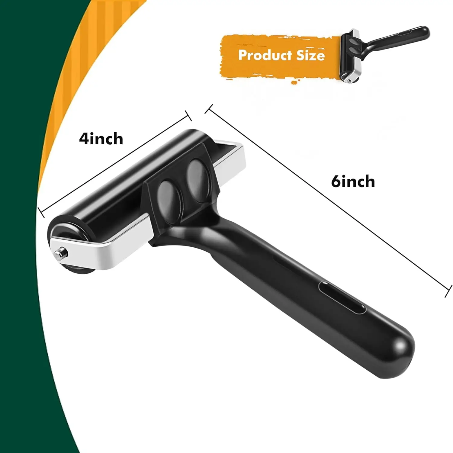 Rouleau Brayer XinyiArt 4 pouces – Rouleau à encre en caoutchouc pour gravure et impression