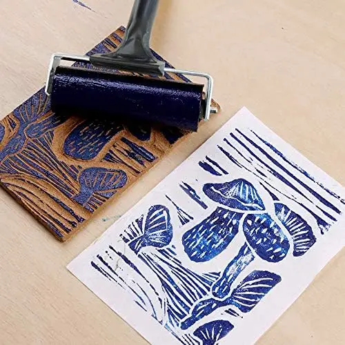 Rouleau Brayer XinyiArt 4 pouces – Rouleau à encre en caoutchouc pour gravure et impression
