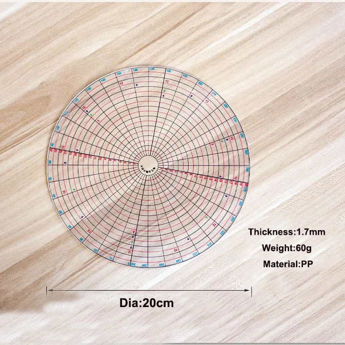 XinyiArt Diviseur de Cercle Rotatif pour Poterie et Argile 20cm Transparent 360°