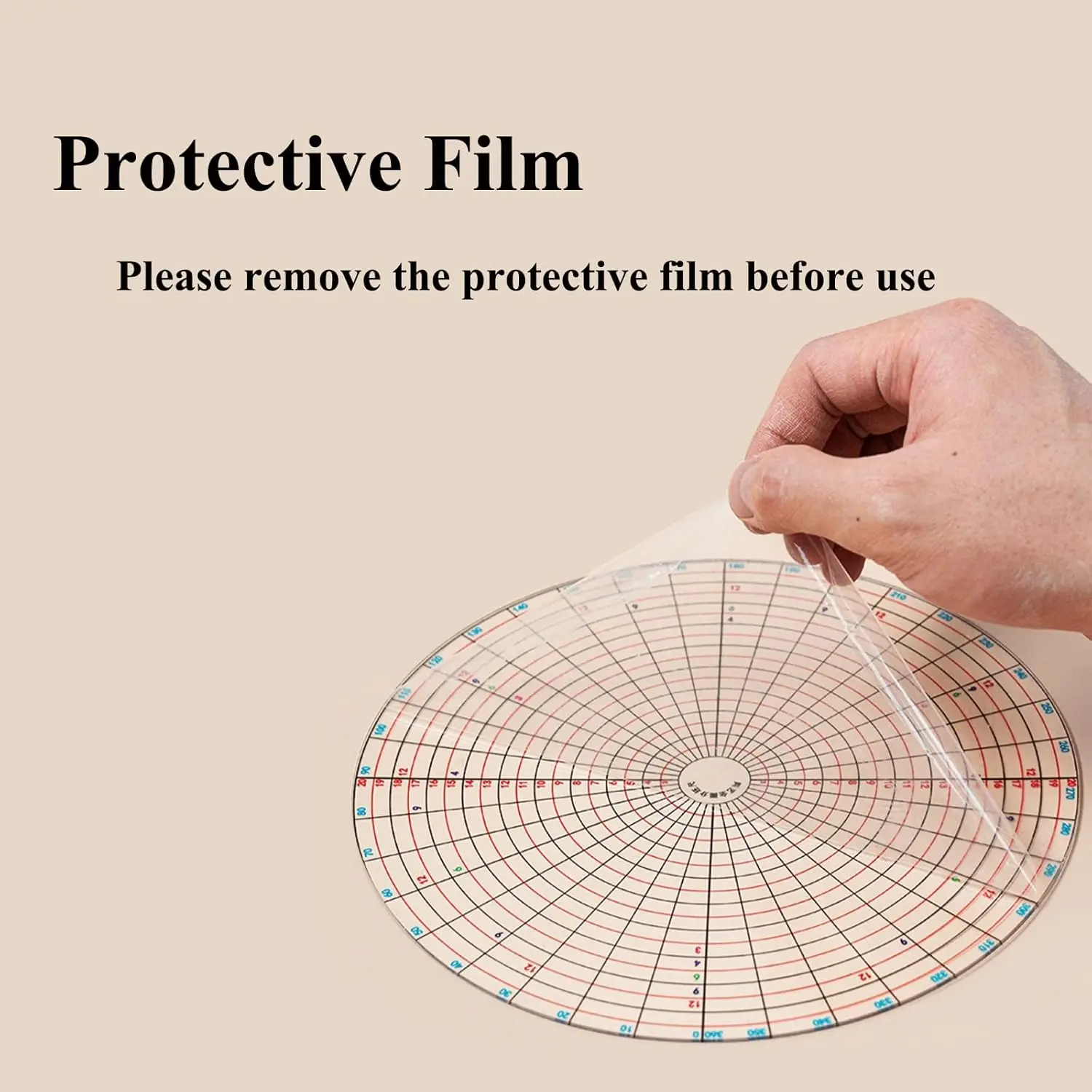 XinyiArt Diviseur de Cercle Rotatif pour Poterie et Argile 20cm Transparent 360°