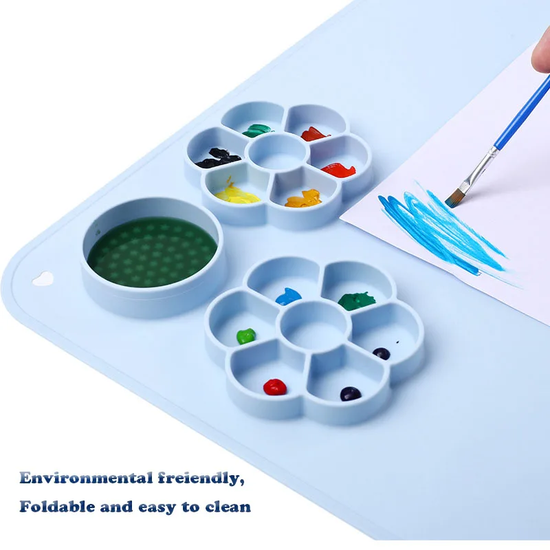 Tapis de peinture en silicone XinyiArt 40x60cm – Alimentaire, écologique et facile à nettoyer