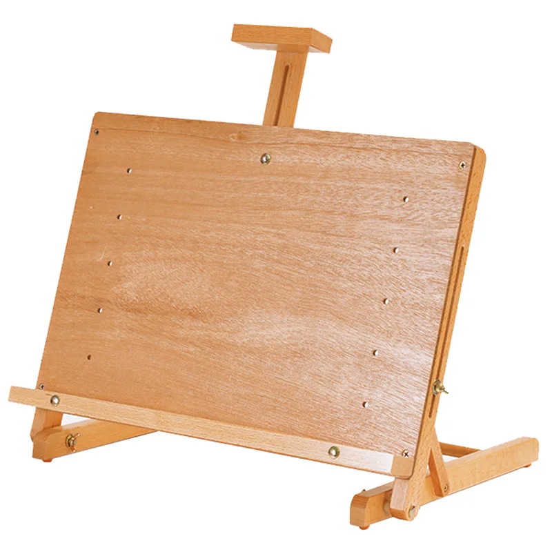 Chevalet de table en bois de hêtre massif XinyiArt – Réglable, 48x37x60cm, certifié EN71