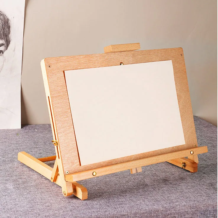 Chevalet de table en bois de hêtre massif XinyiArt – Réglable, 48x37x60cm, certifié EN71