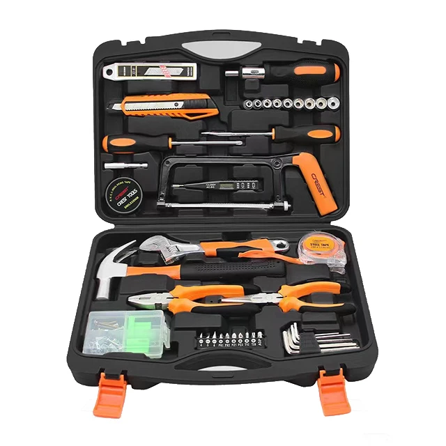 Coffret Outils CREST 208000 – 60 Pièces Acier Carbone | Mallette Rigide
