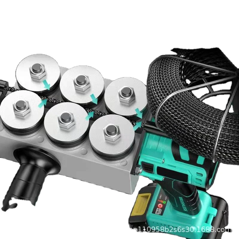 Machine à Ficeler Électrique Lithium 800W – Outil Professionnel pour Fils Électriques 10 Pièces
