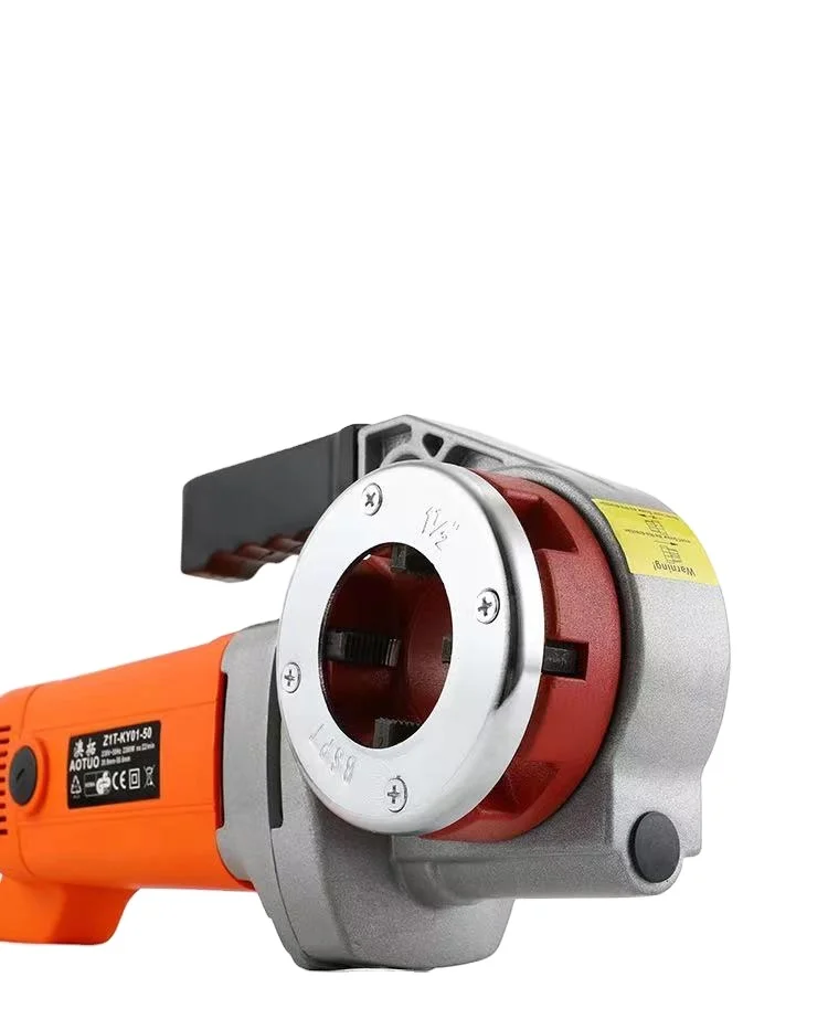 AOTUO Machine à Fileter les Tuyaux Électrique Portable 2000W — 1/2'' à 2'' BSPT/NPT