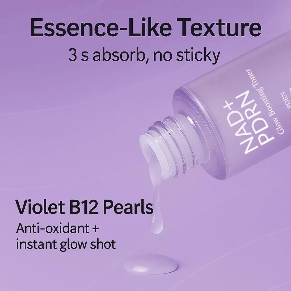 Tonique Éclat NAD+ PDRN 120ml – Hydratant, Raffermissant & Anti-Rides