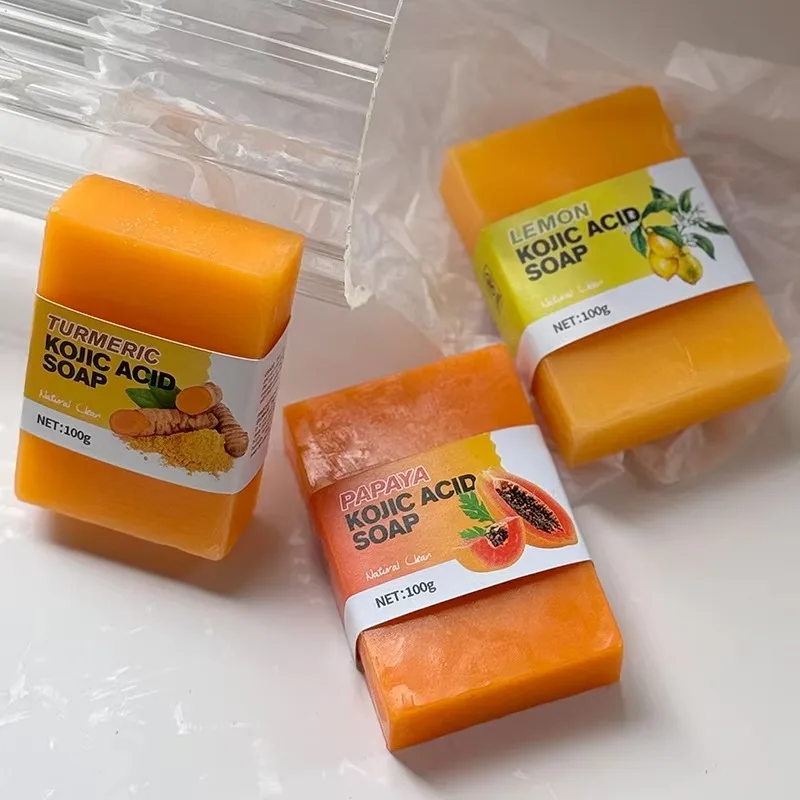 Savon Éclaircissant Acide Kojique & Curcuma – Anti-Taches, Acné, Teint Unifié