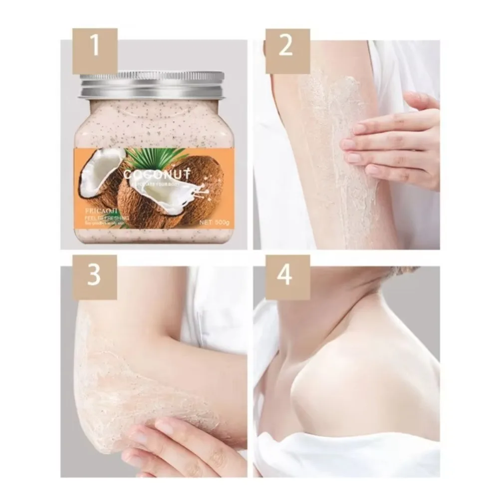 Gommage Corporel Naturel Exfoliant & Blanchissant au Sel de Mer – 500g