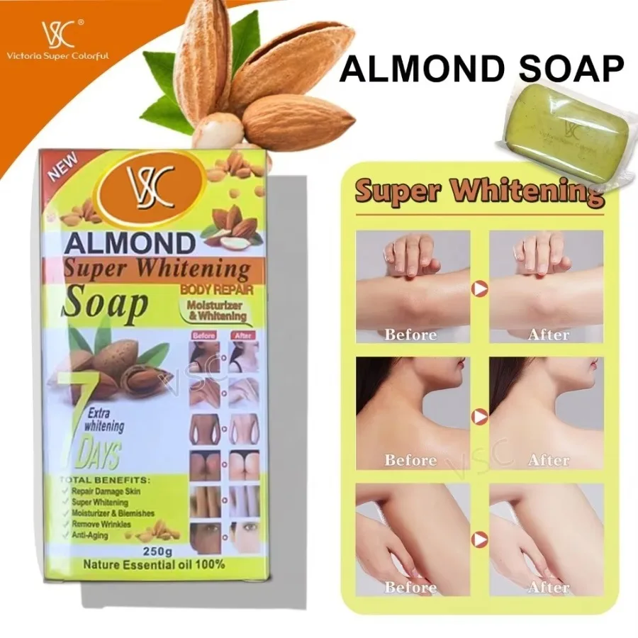 Savon Éclaircissant 250g – Vitamine C, Carotte, Curcuma & Papaye – Anti-Taches & Teint Unifié