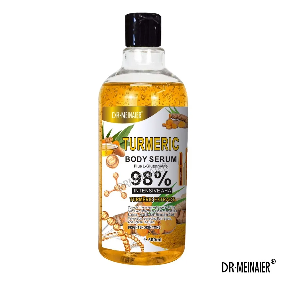 Sérum Éclaircissant Visage & Corps 500ml – Vitamine C, AHA, Niacinamide & Acide Hyaluronique