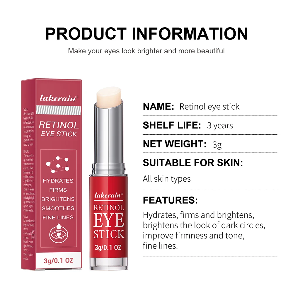 Stick Crème Contour des Yeux au Rétinol – Anti-Cernes & Raffermissant 3g