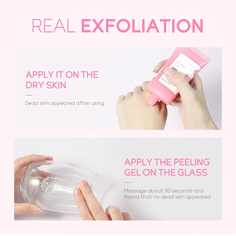 Gel Exfoliant Visage Sakura 60g – Nettoyant Purifiant Hydratant & Éclat