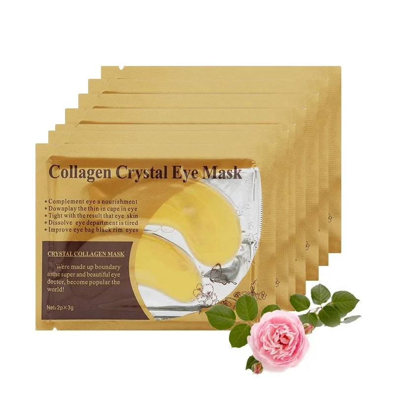 Patchs Yeux Cristaux de Collagène Doré – Anti-Âge, Hydratant & Raffermissant