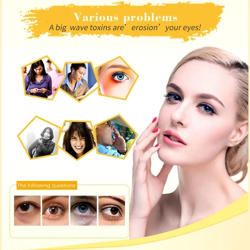 Patchs Yeux Cristaux de Collagène Doré – Anti-Âge, Hydratant & Raffermissant