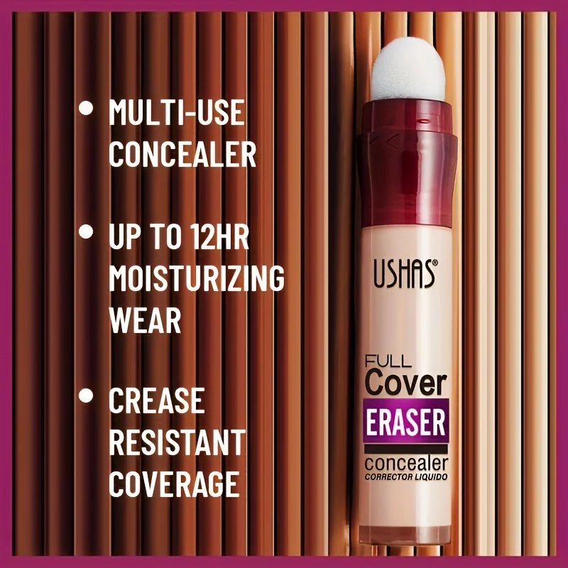 Correcteur à Tête Éponge – Cache Cernes, Taches & Imperfections – Fond de Teint Hydratant Longue Durée