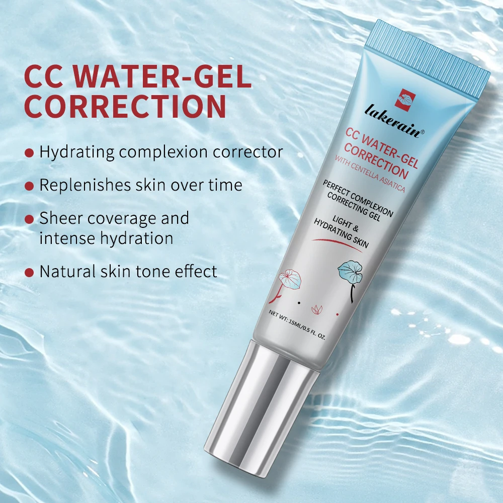 CC Cream Centella Asiatica – Fond de Teint Liquide Couvrant & Hydratant, Change de Couleur