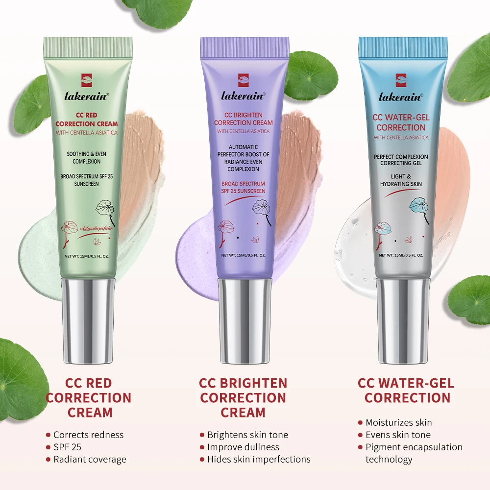 CC Cream Centella Asiatica – Fond de Teint Liquide Couvrant & Hydratant, Change de Couleur
