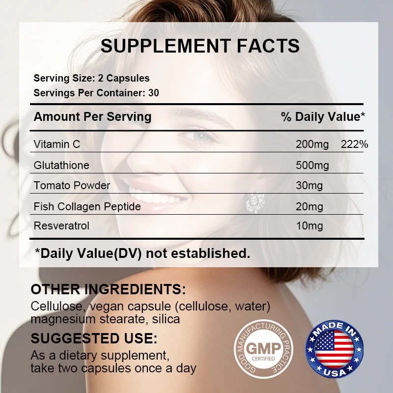 Capsules Glutathion Liposomal 500mg Beverly – Éclat de Peau, Anti-âge & Détox | 60 Capsules