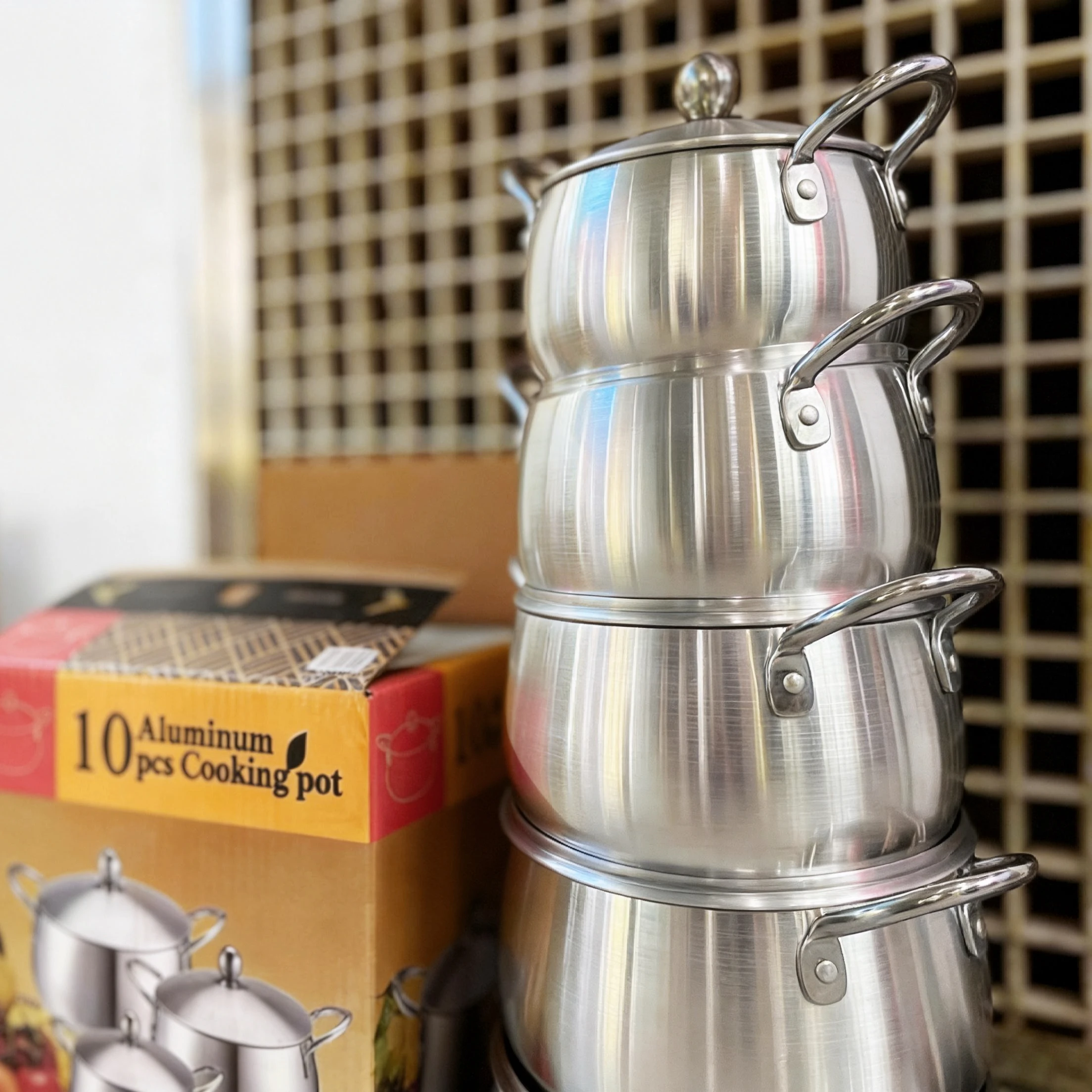 Batterie de Cuisine Aluminium 10 Pièces TIANKANG – Casseroles & Faitouts Toutes Cuisinières