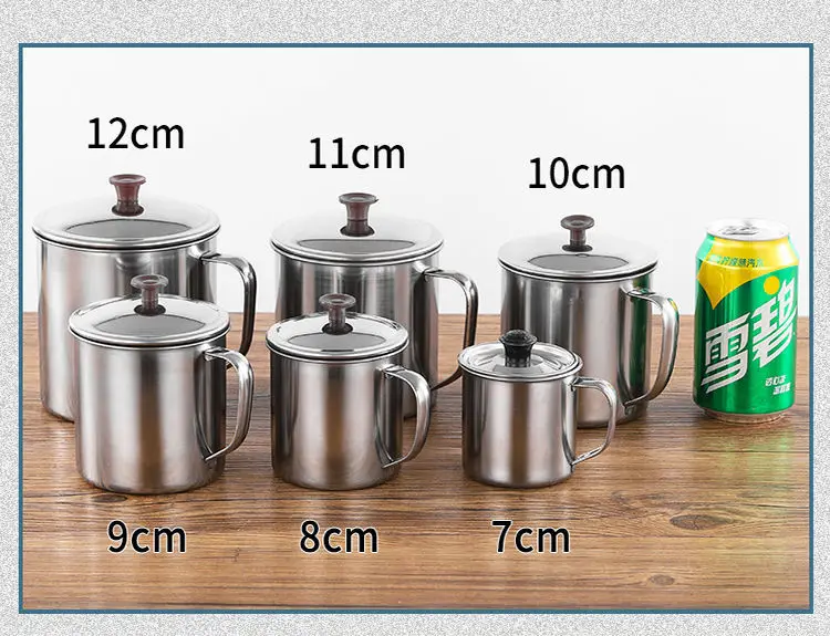 Gobelet Inox avec Poignée 200ml – Tasse Café/Thé Professionnelle Hôtel Restaurant