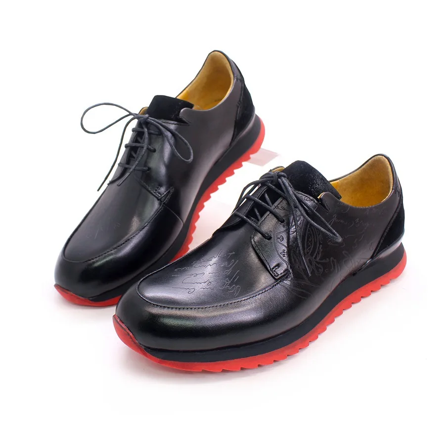 Baskets Homme en Cuir Véritable W358-X24 – Légères, Respirantes & Anti-dérapantes