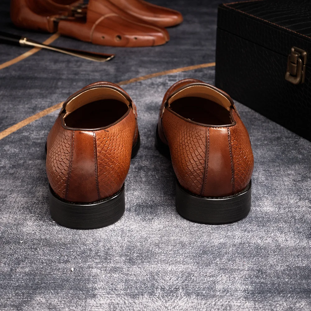 Chaussures Oxford Homme H1817-11 – Cuir Véritable, Faites Main, Élégantes