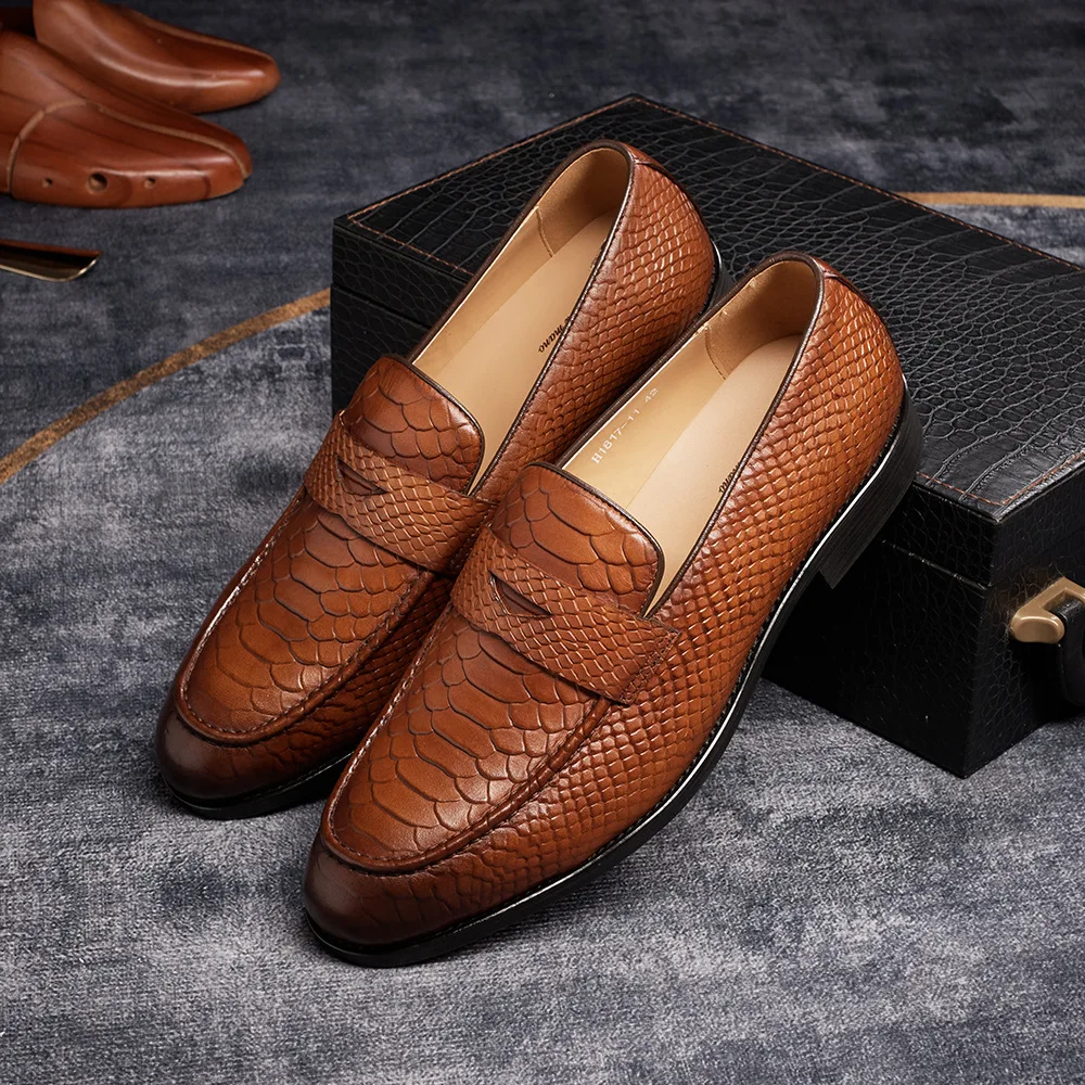 Chaussures Oxford Homme H1817-11 – Cuir Véritable, Faites Main, Élégantes