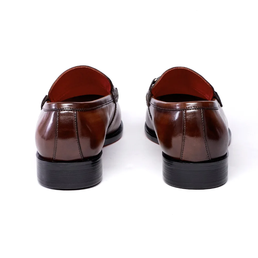 Mocassins Homme en Cuir Véritable – Chaussures Élégantes Bureau & Mariage Sans Lacets