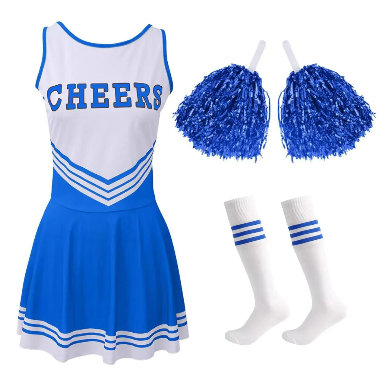 Robe de Cheerleader Sexy Femme 2025 – Justaucorps Polyester Performance