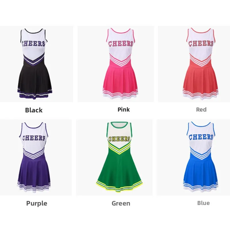 Robe de Cheerleader Sexy Femme 2025 – Justaucorps Polyester Performance