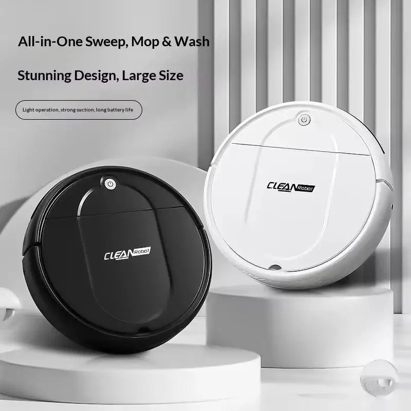 Robot Aspirateur 3-en-1 Laveur Balayeur 4500 Pa – Rechargeable USB 30W