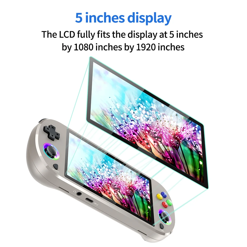 Console de Jeu Portable M22 Pro – Écran 5" HD, 20 000 Jeux Rétro, Manette Sans Fil 2.4GHz