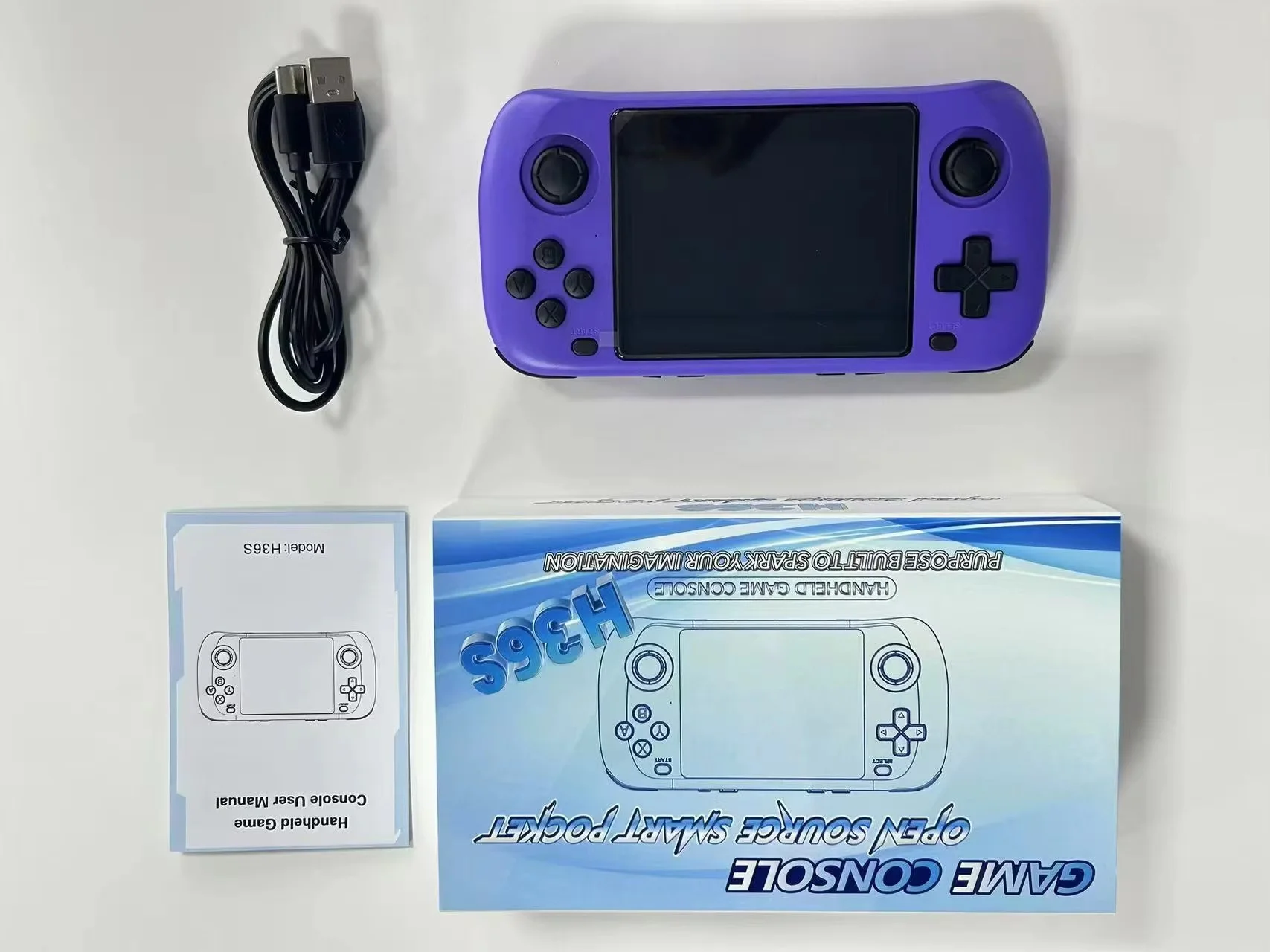 Console de Jeu Portable H36s – Écran IPS 3.5" HD, 10 000 Jeux Intégrés, Wi-Fi, Batterie 3000mAh