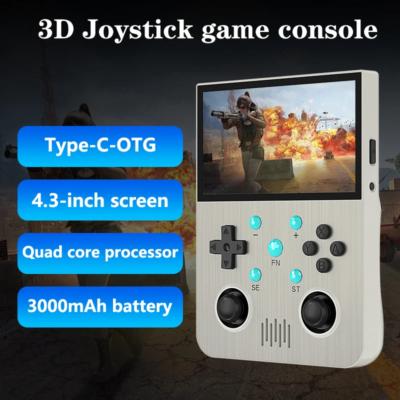 Console de Jeu Portable G30 Écran 4.3" 64GB/128GB Batterie 3000mAh – 3000 Jeux Rétro