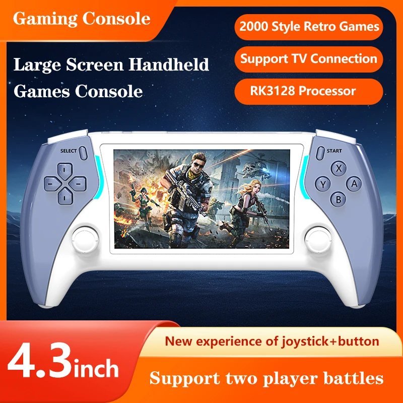 Console de Jeu Portable Project X Pro 4.3" IPS – 8GB RAM 3200mAh Quad-Core